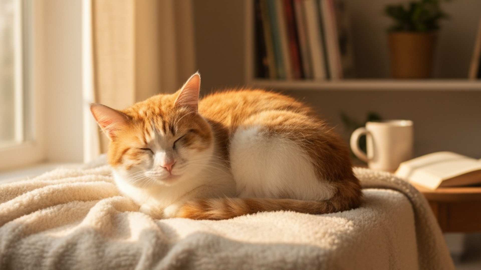 gato hecho un ovillito